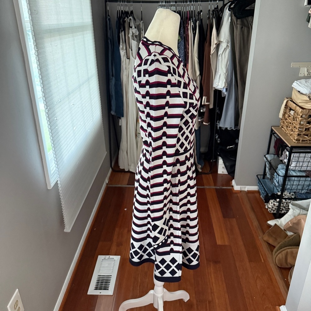 Eliza J Black and White Geometric Mini Dress - Picture 7 of 10